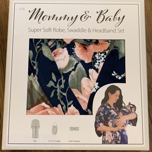 Mommy/Baby Matching Robe/Swaddle